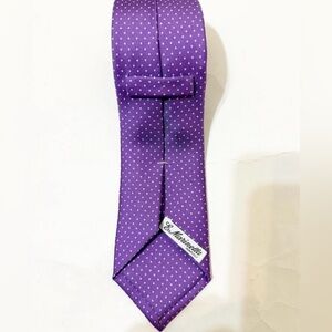 e marinella tie Silk Neck Tie Purple/White Dots